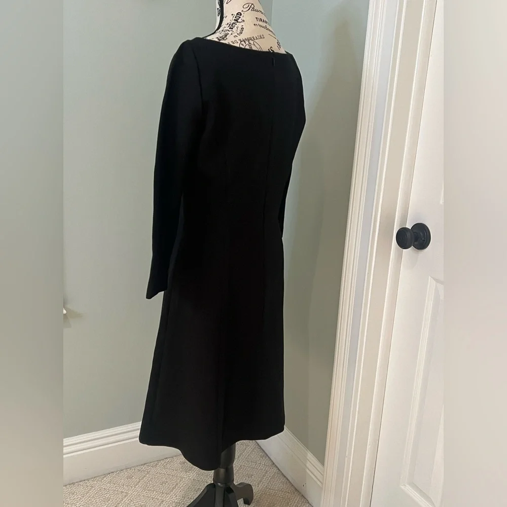 Classic Black JCrew Dress | Size 8 | Zipper | Well Made | Good Condition - Picture 4 of 11
